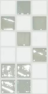 Modern 1X1 WHITE DIAMOND Glossy Glass - Mosaic Tile