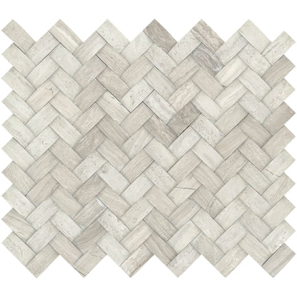 Modern Cream Twine Limestone Mosaic Tile M05METRCR1113MTW - B2C TILE OUTLET