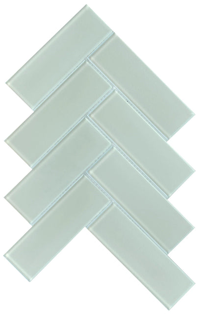 Modern 2X4 Light Gray Herringbone Iridescent Glass Mosaic Tile B2C-IRISCO1011MO