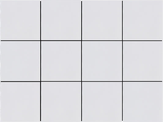 Modern 4X4 White Square Glossy Ceramic Mosaic Tile B2C-KAZEWH1216MO4P