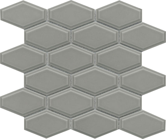 Classic 4" White Subway Hexagon Glossy Porcelain Mosaic Tile B2C-REWADO1011MHW